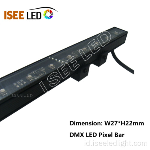 DMX led rgbw aluminium bar tahan air